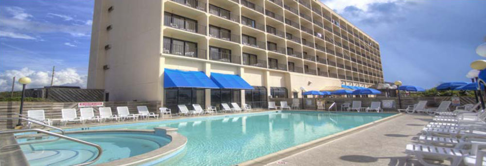 Crystal Coast Oceanfront Hotel Pine Knoll Shores Exteriör bild